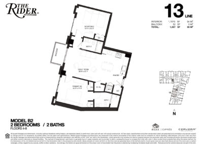 The Rider Wynwood Floor Plan, Line 13
