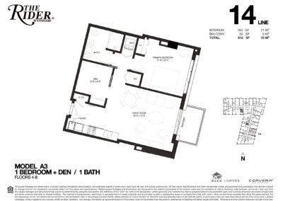 The Rider Wynwood Floor Plan, Line 14