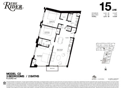 The Rider Wynwood Floor Plan, Line 15